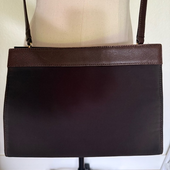 VTG Donna Karan Shoulder/Crossbody Bag~Brown - Picture 6 of 12